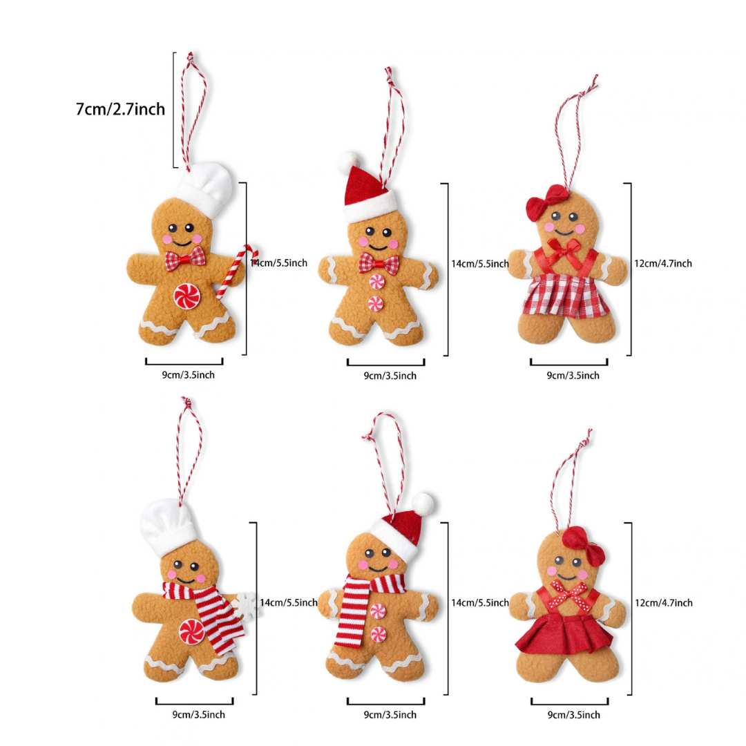 เซตจี้ขนมปังขิง : ผ้า 6 ชิ้น