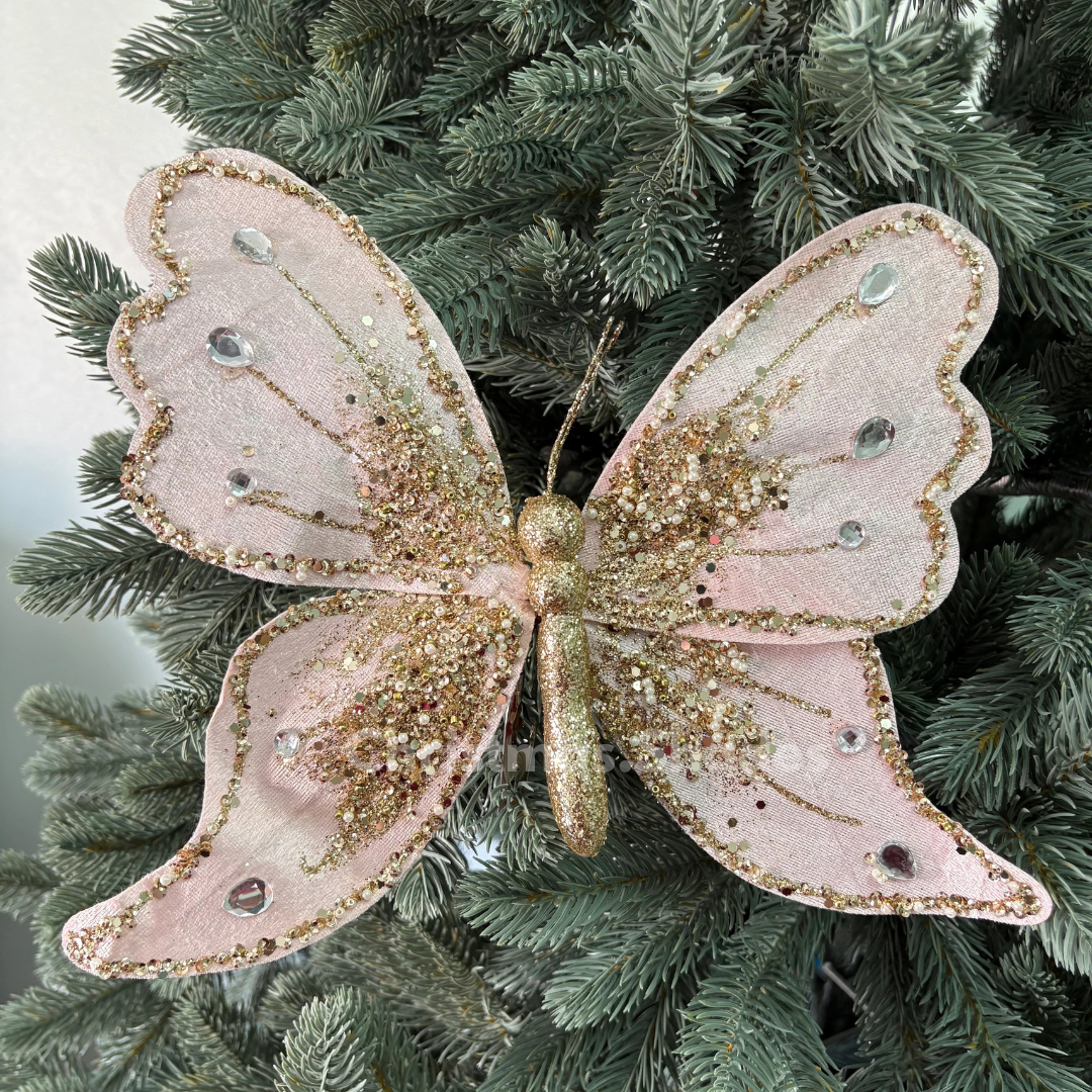 ผีเสื้อประดับคริสต์มาส 21 cm