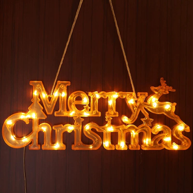ป้ายไฟ Merry Christmas 27cm