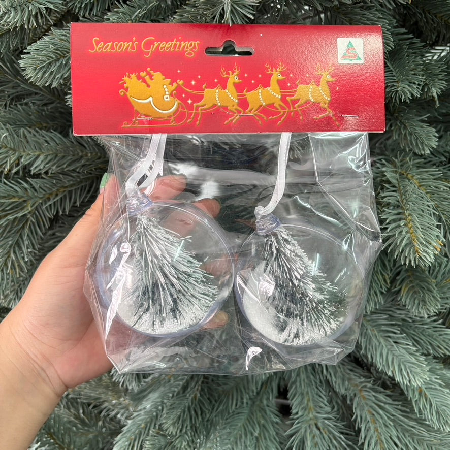 จี้สโนว์โกล์บ 10 cm 2ชิ้น/แพ็ค