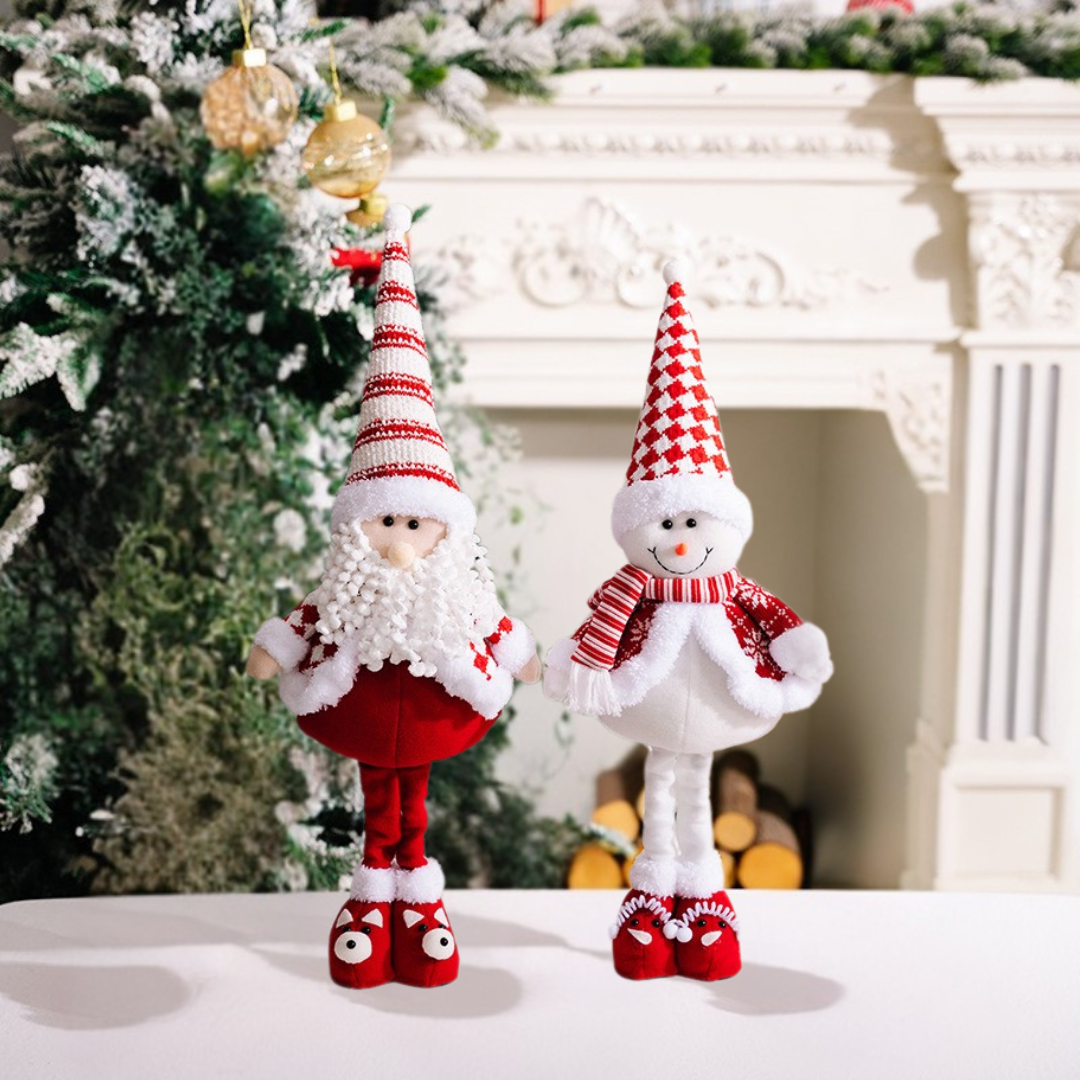 เซทตุ๊กตาคู่หูคริสต์มาส (ยืดขาได้)