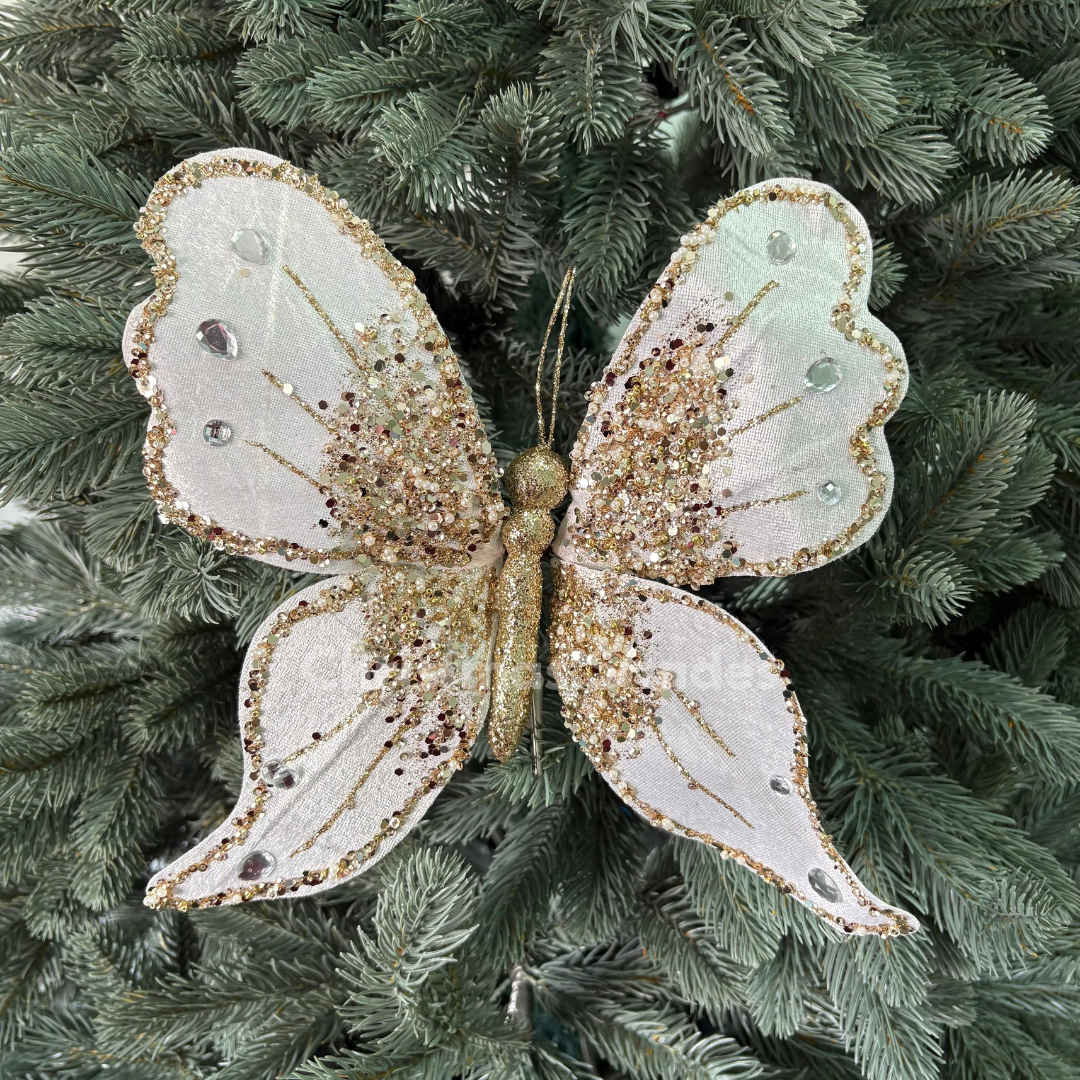 ผีเสื้อประดับคริสต์มาส 21 cm