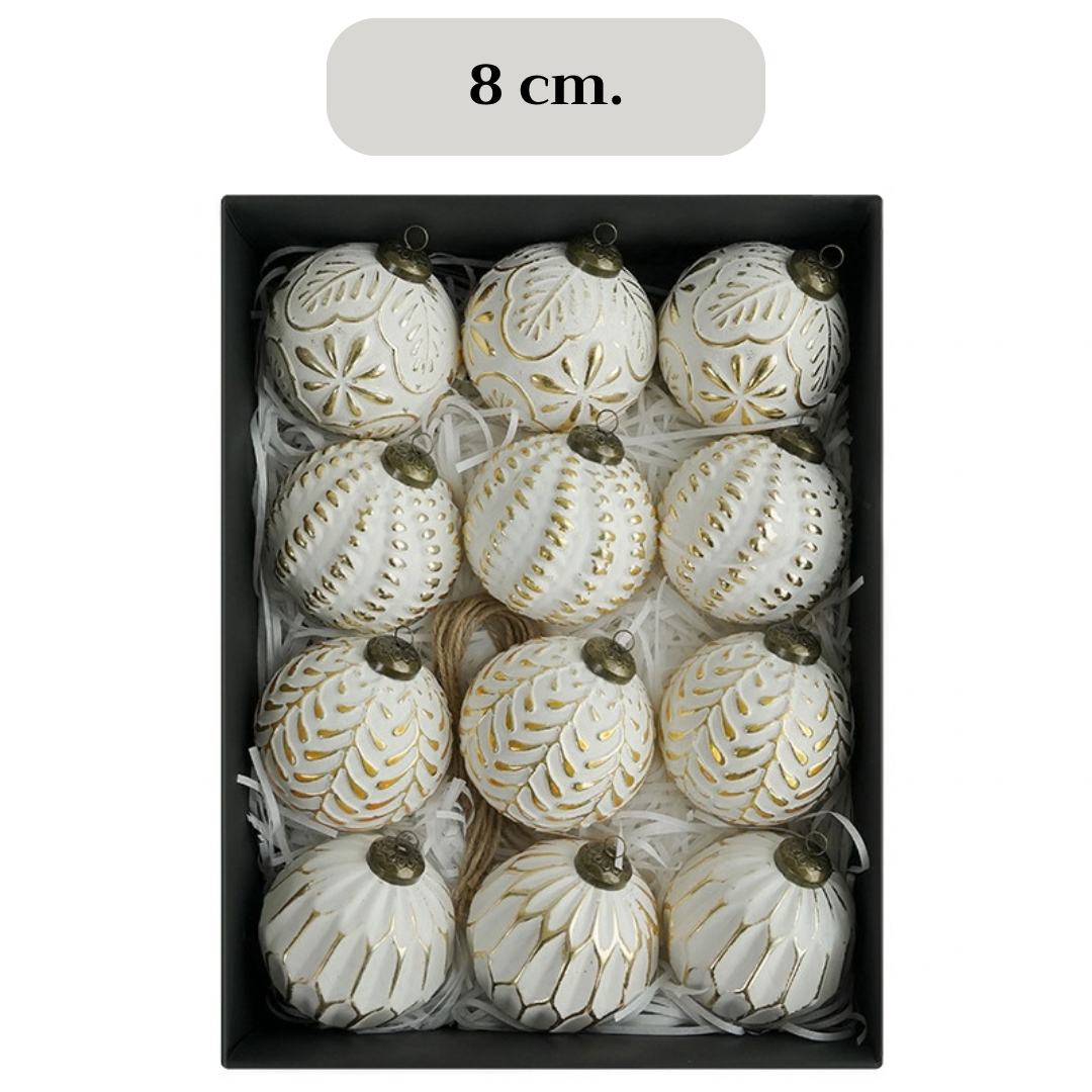 ลูกบอล Antique 8 cm. (12 ชิ้น)