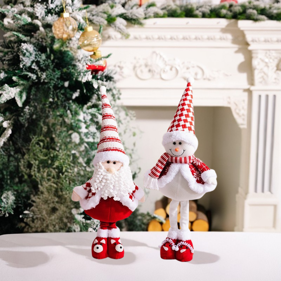 เซทตุ๊กตาคู่หูคริสต์มาส (ยืดขาได้)