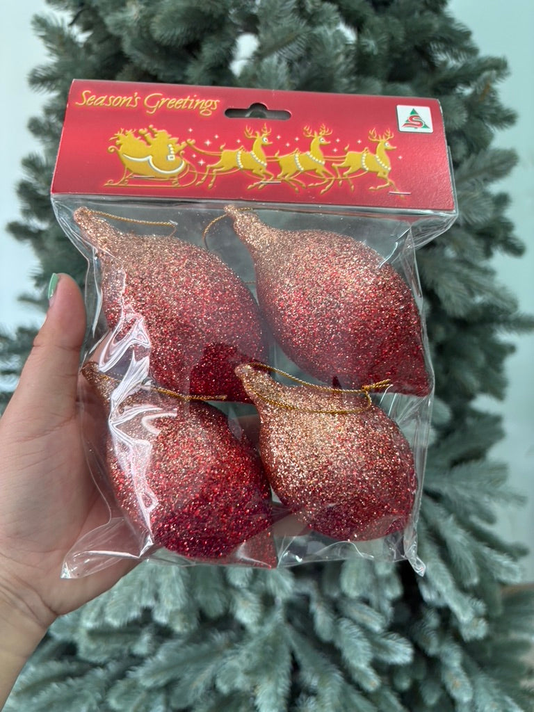 จี้หยดน้ำกลม 7 cm 4ชิ้น/แพ็ค