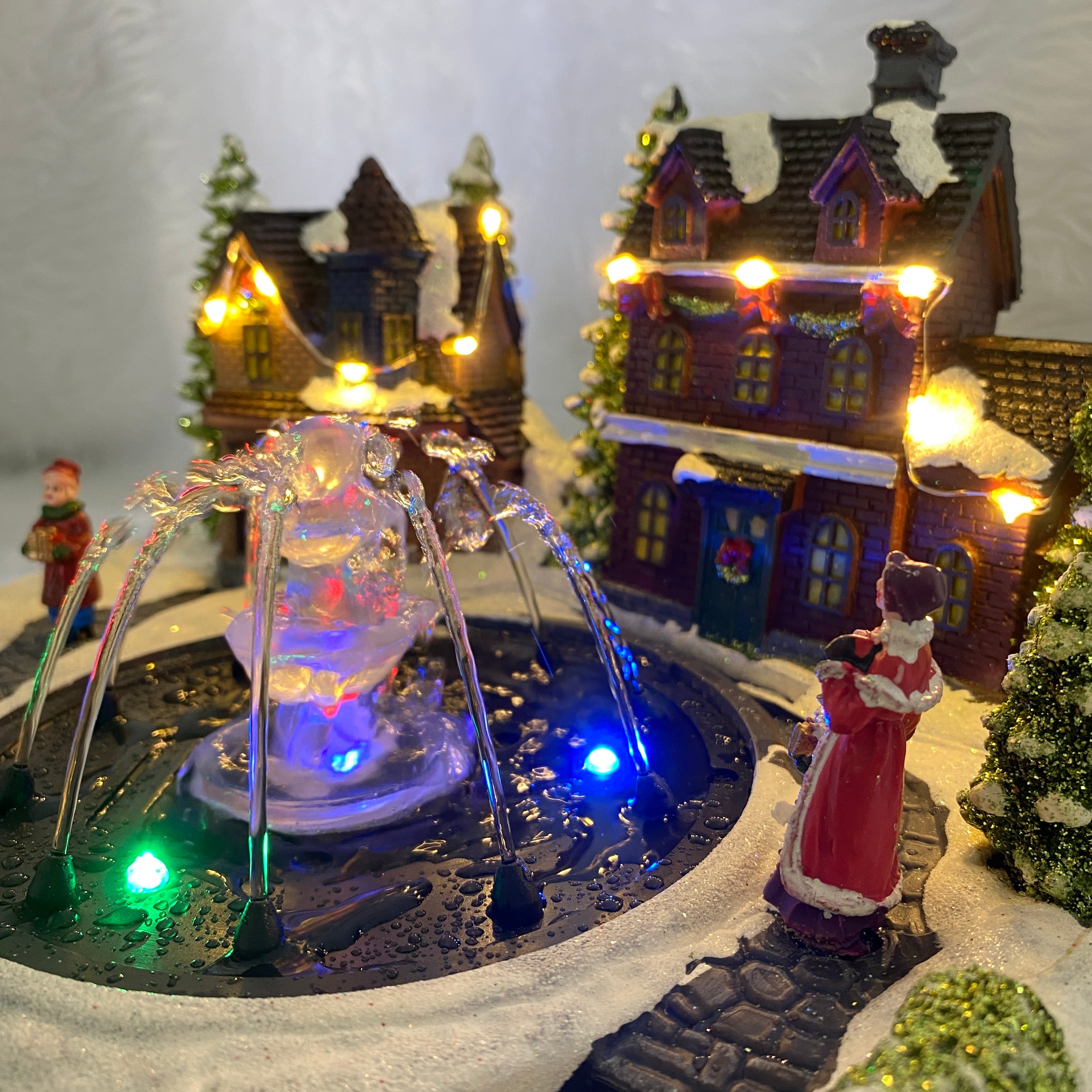 Music Box คริสต์มาส สแควร์น้ำพุ มีไฟ - เพลง