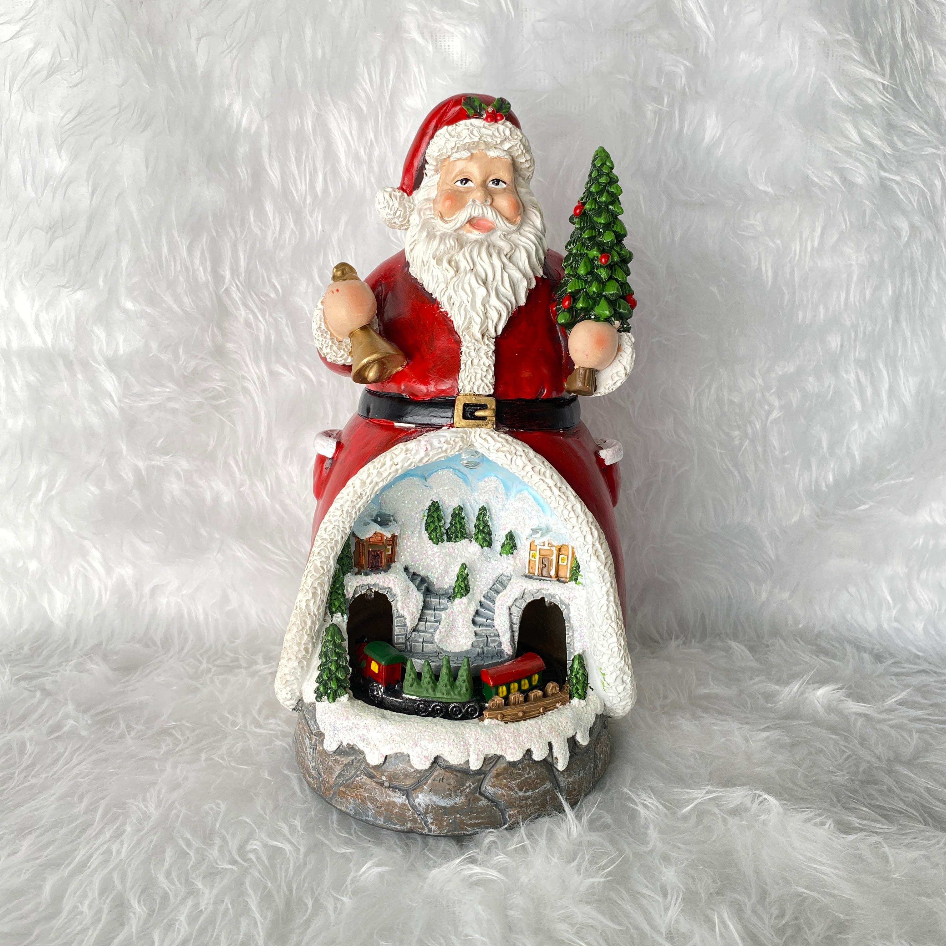 Music Box เรืองแสง ซานต้า 24 cm มีไฟ - เพลง