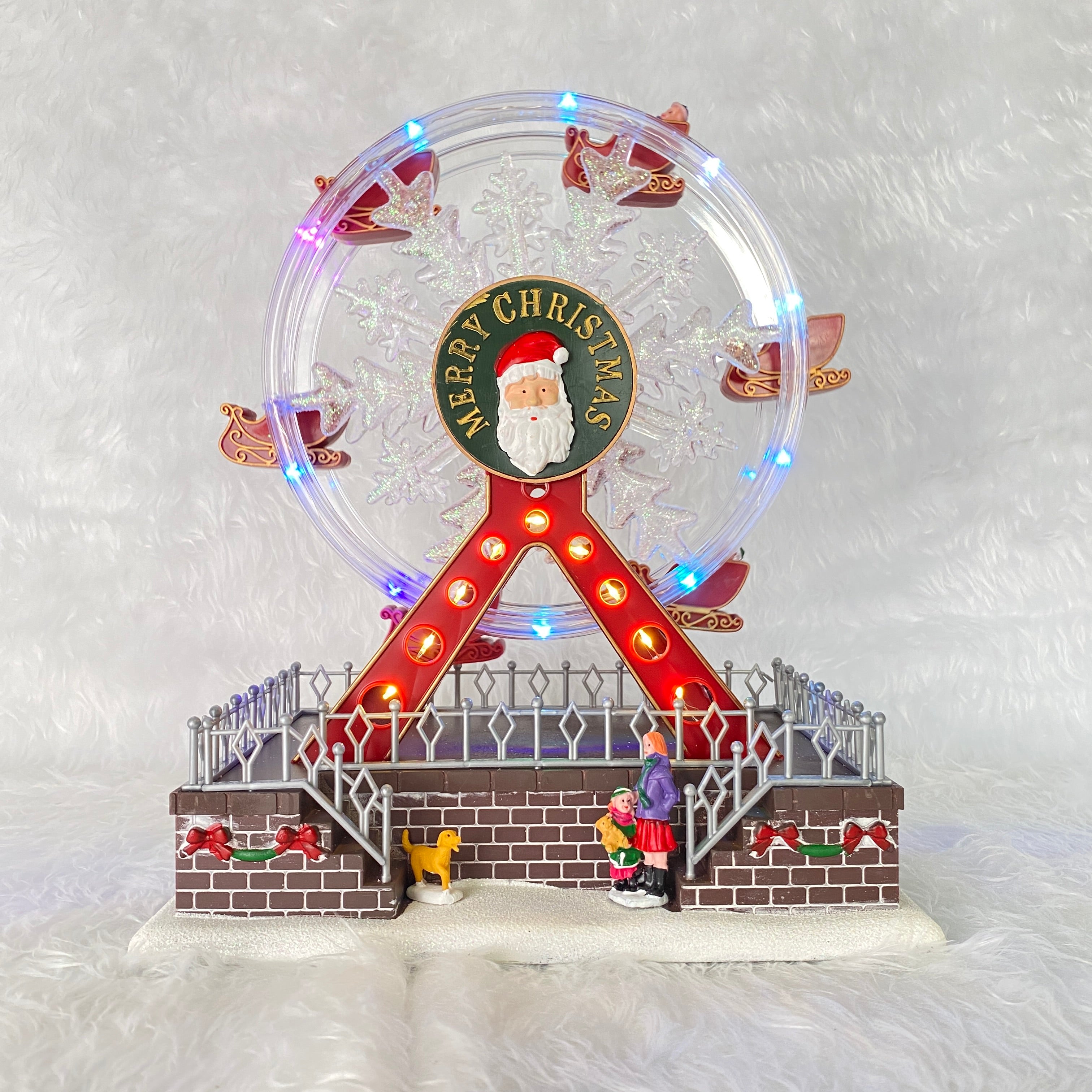 ชิงช้าสวรรค์หมุนได้ มีไฟ-เพลง 27 cm