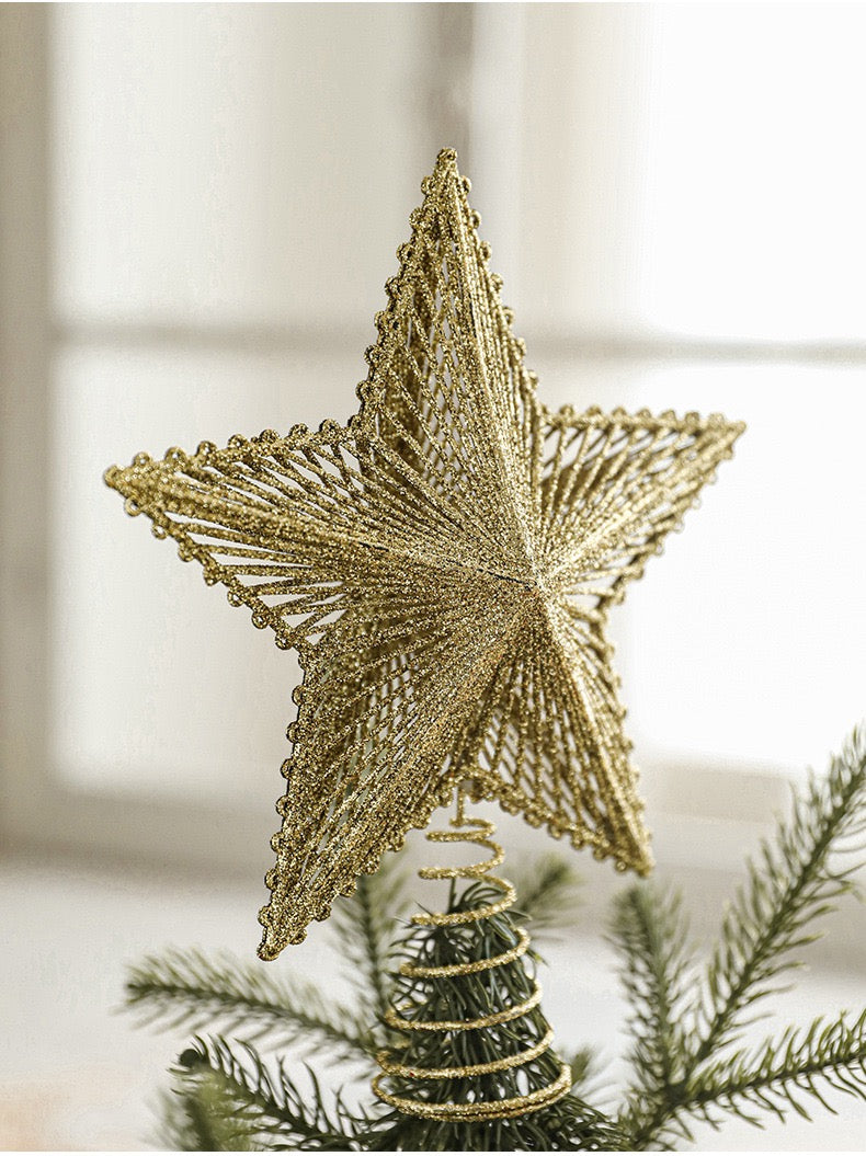 ดาวประดับยอดกลิตเตอร์ 15cm. | 25cm.