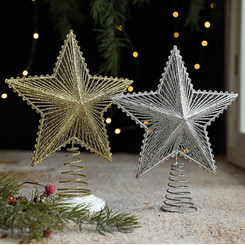 ดาวประดับยอดกลิตเตอร์ 15cm. | 25cm.