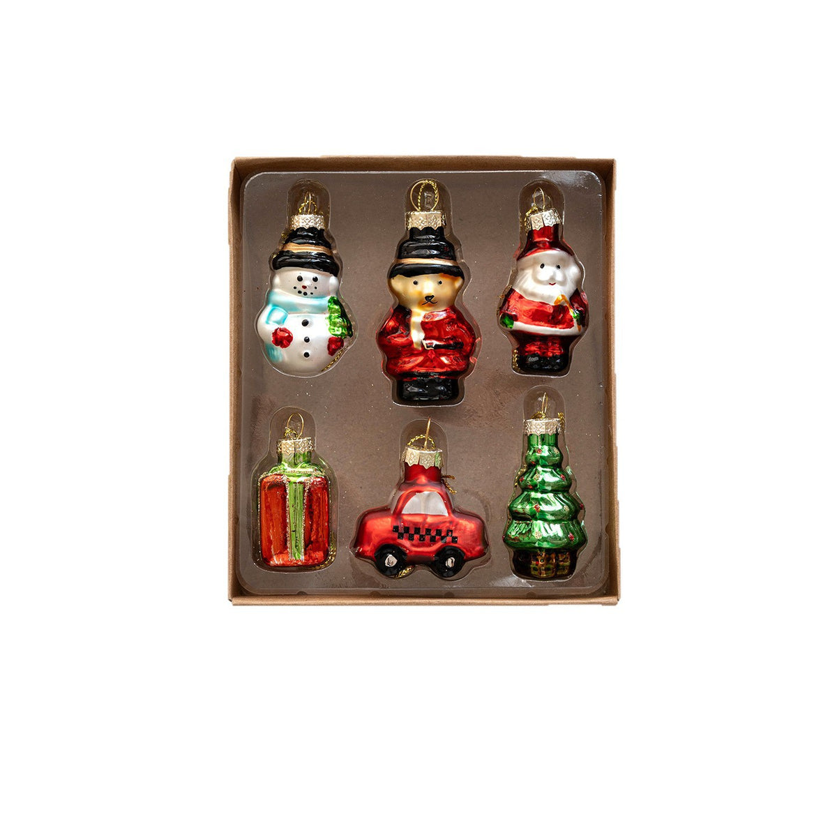 เซต Glass Ornaments 4 cm. ธีมคริสต์มาส