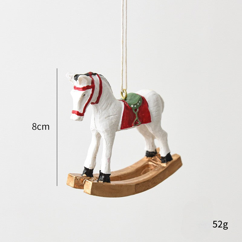 จี้ม้าโยก งานวินเทจ 8 cm