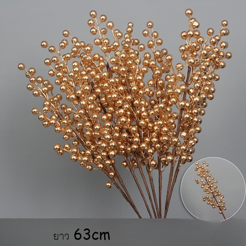 กิ่ง Holly Berry สีทอง