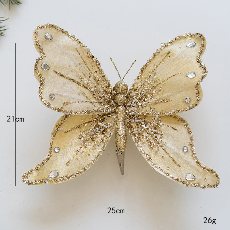 ผีเสื้อประดับคริสต์มาส 21 cm