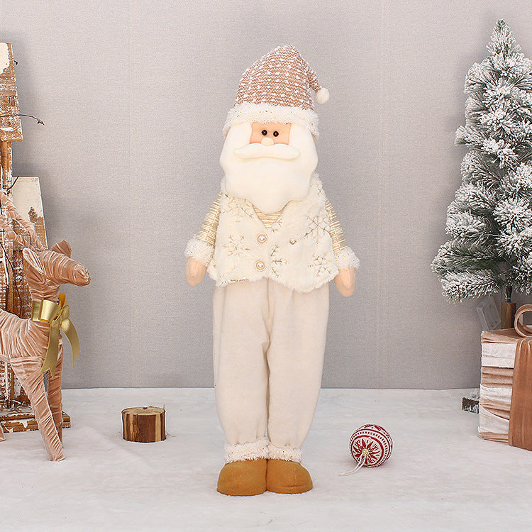 ตุ๊กตาหิมะขายืด ซานต้า-สโนว์แมน 80 cm