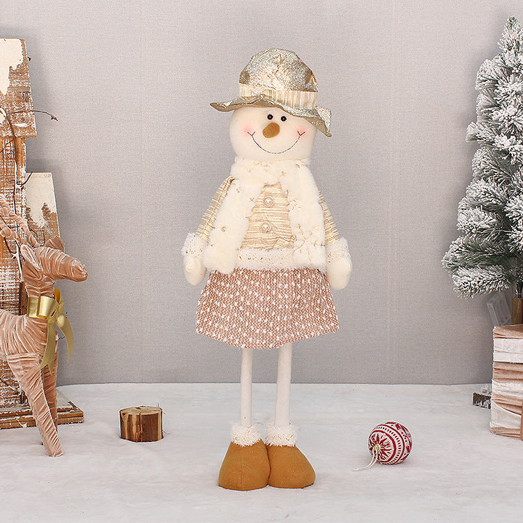 ตุ๊กตาหิมะขายืด ซานต้า-สโนว์แมน 80 cm